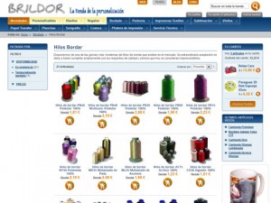 Brildor. Tienda online. Página de categoría